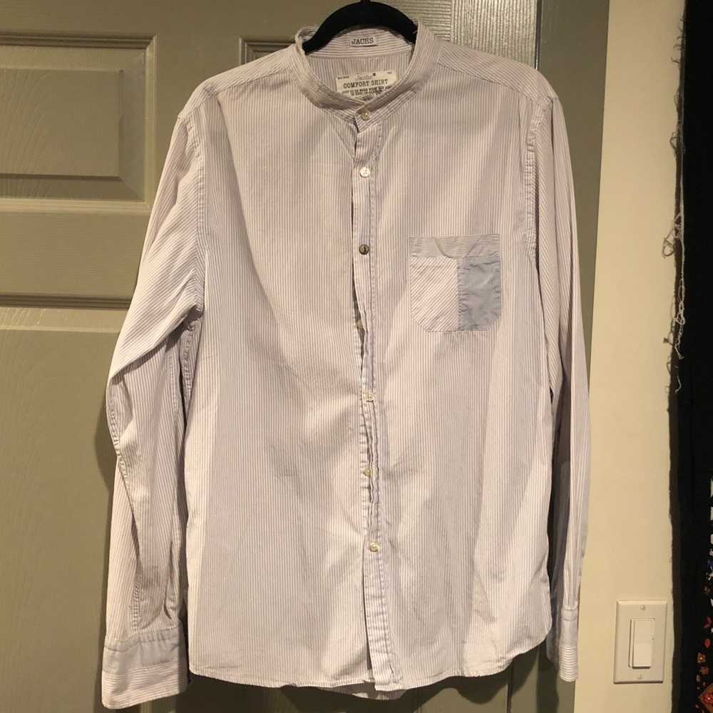 Jachs Large striped button down shirt